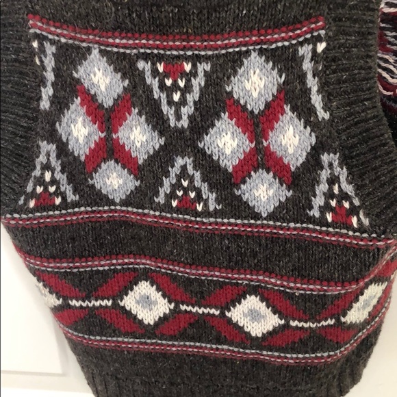 Abercrombie Brown Knit w Color block detail Vest - Picture 5 of 6